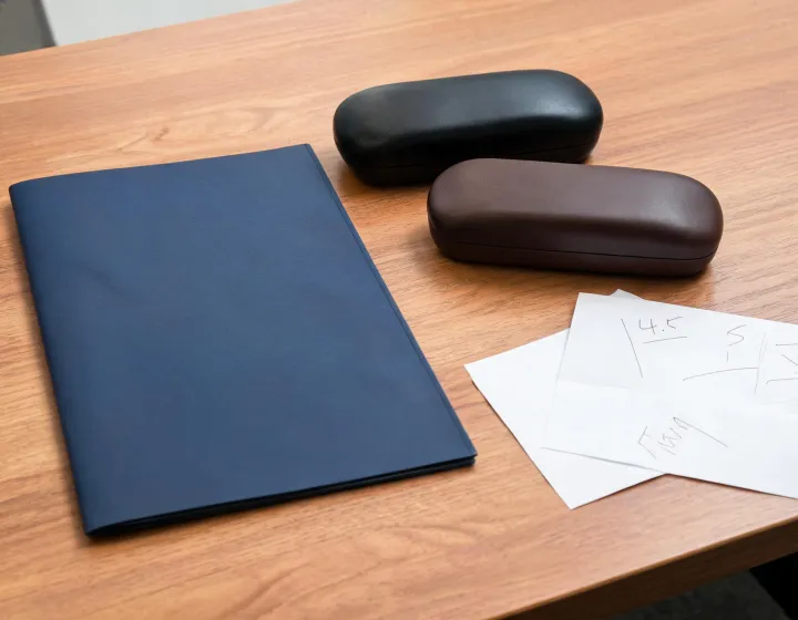 Independent glasses case sourcing worksheet illustration